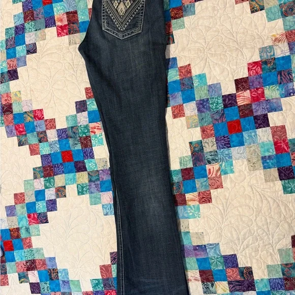 Rock & Roll Cowgirl Dark Blue Jeans - Picture 2 of 7